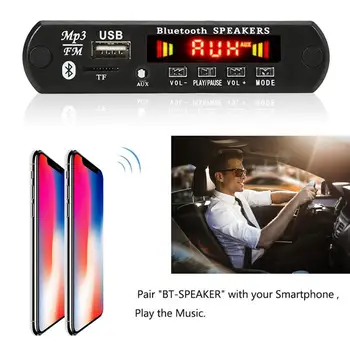 12V MP3 WMA-Dekoder Bord Audio SD(TF) AUX FM-MP3-Afspiller Med USB-Power Forstærker Bil Afspiller Med Fjernbetjening