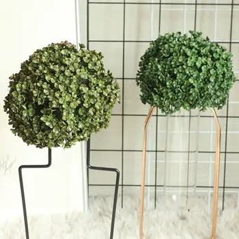 12cm Grønne Kunstige Milans Græs Bold Hjemme i Haven Udendørs Udsmykning Falske Planter DIY Bryllup Part Hængende Græs Bold