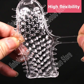 14 Type Mandlige Udvidelsen Penis Extender Jakke Genanvendelige Kondom Forstærker Erektion Penis Ærme Forsinke Ejakulation sexlegetøj til Manden