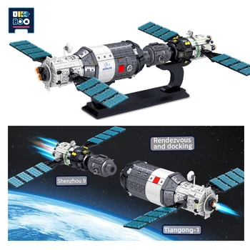 1608pcs City Space Station Rumfartøjer byggesten Transport Satellit-Astronaut Tal Mursten Sæt Til Børn nytår gave