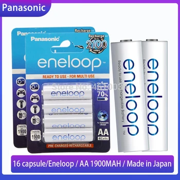 16pc Panasonic 1,2 V 1900 mah NI-MH AA batterier til Kamera, Lommelygte Toy Pre-Charged Genopladelige Batterier Fremstillet I Japan