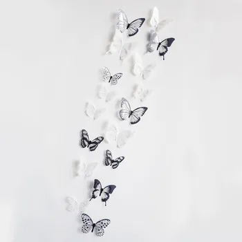 18/36pcs 3D-Krystal Sommerfugl Wall Stickers Kreative Sommerfugle med Diamant Hjem Indretning til børneværelset Dekoration Kunst vægoverføringsbilleder