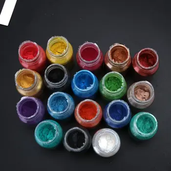 18Color Kosmetiske Klasse Perlemors Glimmer Pulver Epoxy Harpiks Farve Pearl Pigment 10g