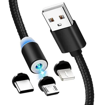 18W Hurtig Oplader, Magnetisk Ladning Kabel USB Type C-Kabel Til Huawei P30 Pro Xiaomi Mi 9 iphone12 Mobiltelefon, Kabel-Hurtig Oplader