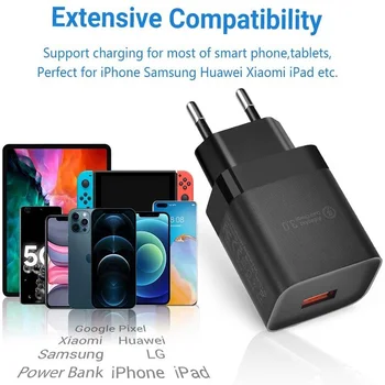 18W Hurtig Oplader, Magnetisk Ladning Kabel USB Type C-Kabel Til Huawei P30 Pro Xiaomi Mi 9 iphone12 Mobiltelefon, Kabel-Hurtig Oplader