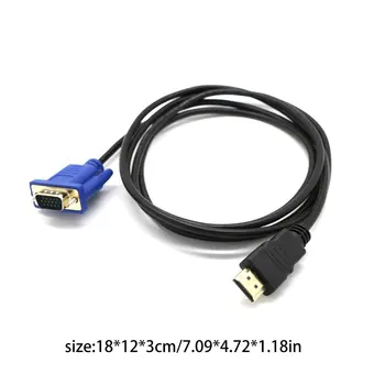 1M HDMI-kompatibel med VGA (D-SUB Føre Til TV, PC, Computer Varige Video-Annonce Ter Kabel Mandlige Video Ad Ter Kabel