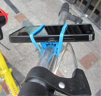 1Pc Cykling cykel cykel Elastisk Silikone rem bandage fastgørelse-band telefon, vand flaske flash lys mount holder