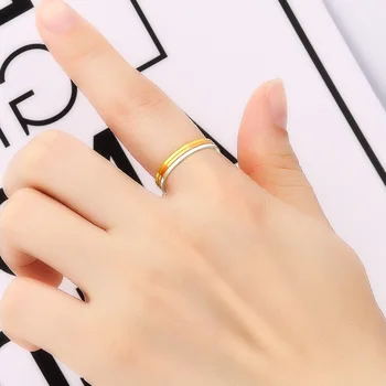 1Pc Den Nye 2020-Ring Kvindelige Japanske og koreanske Mode Rustfrit Stål, Titanium Stål Ring Hale Han Edition Fælles Ring