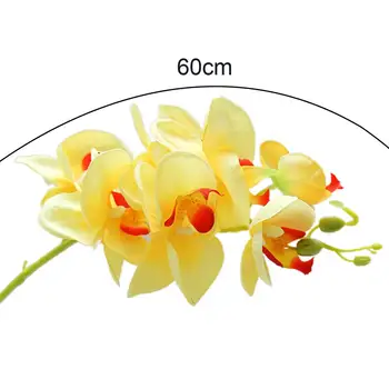 1Pc Kunstig Blomst Butterfly Orchid Desktop Indretning Faux Silke Blomst Parter Dekorative Simulering Anlæg til Hjemmet
