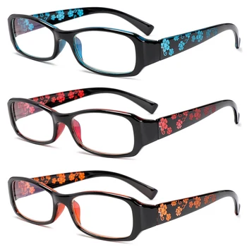 1Pc Mode Blomster, Briller til Læsning Kvinder Mænd Anti-Blå Lys Briller Vintage Urltra-Lys Antifatigue øjenværn, Briller