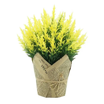 1Pc Nordisk Stil Levende Farve, Kunstig Blomst Plante Paper Pot Bonsai For DIY Have Bryllup Hjem firmafest Festival Indretning