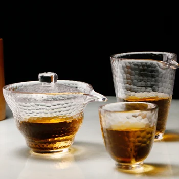 1Pc varmeandigt Glas, Kop kreativ gave Japansk Stil Håndlavet Hamret Små Teacup Skyld Kop Te Glas Cup