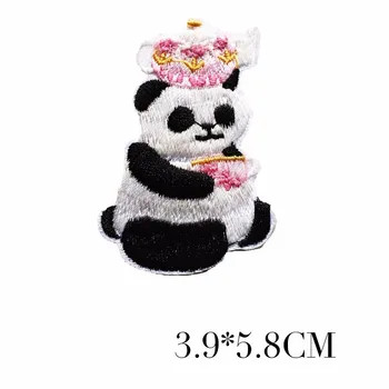 1STK 2019New Dyr Broderi-serie patches Broderet Kapitel DIY Fox Panda, Penguin børnetøj Dekoration Patch H