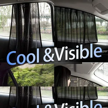 1STK Universal Bil Vindue Nuancer Magnetisk Anti-UV-Sokker forsæder Gardiner Car-styling Tilbehør 80X50cm