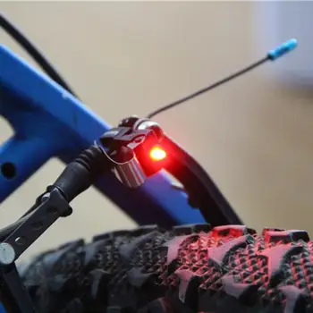 1STK bike Cykel bremselys Regntæt Nano Rød LED Sikkerhed Advarsel Lys Baglygte Lampe Lyser Cykel Tilbehør Til Cykling