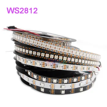 1m/2m/3m/4m/5m WS2812B LED Strip dc 5 v 30/60/74/96/100/144 leds/m WS2812 IC IP30/IP65/IP67 WS2812 pixels Smart Lampe Tape