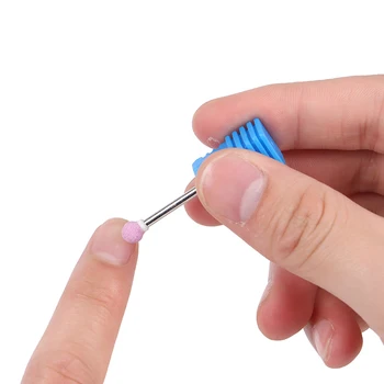1pc Manicure Bolden Diamant Negle Boret Rotary Burr Neglebånd Clean & Care Bits Værktøjer