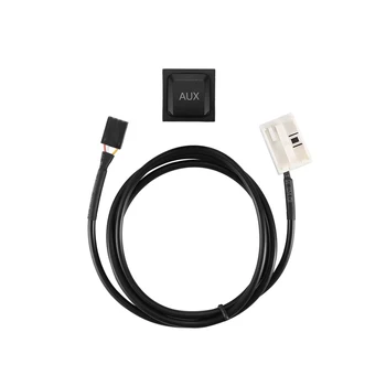 1pc USB Bil AUX skifte kabel 4-Pin Stik - 12 Pin Stik, USB audio adapter til VW RRCD510/310+/300+ Magotan POLO Touran
