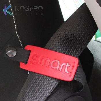 1piece sikkerhedssele indehaveren Badge læder interiør Til Mercedes-2018 ny Smart 453 Fortwo Forfour sædet beskyttelse hals