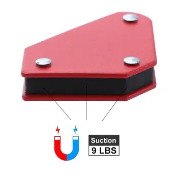 1stk 45-135 Grader Magnetisk Svejsning Vinkel Holder Trekant Positioner Fastsættelse Af Indehaveren Svejsning Magnet Hardware Tilbehør
