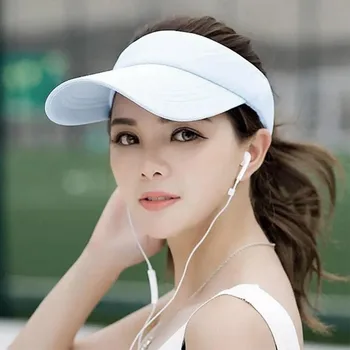 1stk Hat Tennis Caps Sun Sport Visir Hat Til Mænd, Kvinder Kører Beach Baseball Caps 15 Farve Engros Golf Hatte