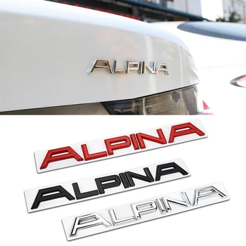 1stk Metal Alpina Logo Badge Bil Decal Sticker Tilbehør Til BMW E39 E36 E46 E90 E60 E30 E53 E61 E34 E52 E71 E83 E84 E87 E91