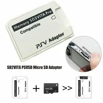 1stk V5.0 SD2VITA PSVSD Pro-Adapter For PS Vita Henkaku 3.60 Micro SD-Hukommelseskort Arbejde Med Alle Playstation Vita Udstyr