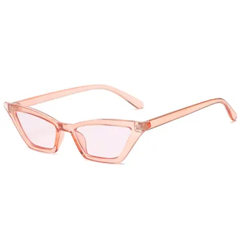 1stk Vintage Cat Eye Solbriller Mode Kvinder Lille Ramme UV400 Sun Shades Briller Street Briller Luksus Trend Solbriller