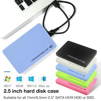 2,5 Tommer Harddisk Kabinet, USB 3.0 og SATA i/II/III Værktøj-Gratis Eksterne Harddisk Tilfældet for 2,5 Tommer SSD HDD 9,5 mm 7 mm