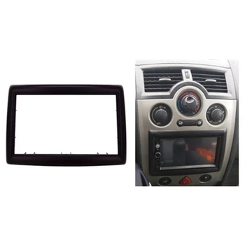 2 Din-Adapter Cd-Trim Panel Stereo Interface Bil Radio Ramme Panel Fascia For Renault Megane Ii 2003-2009