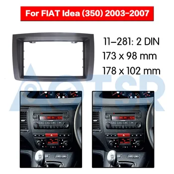 2 din Radio Fascia for FIAT Idea (350) 2003-2007 Stereo Audio Panel Mount Installation Dash Kit Ramme Adapter Radio Stereo-DVD