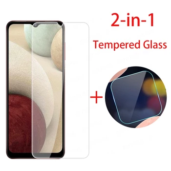 2 i 1 Hærdet Glas På Til Samsung Galaxy A12 5G Glas Screen Protector Film Til Samsung A12 En 12 Beskyttende Glas Til Galass