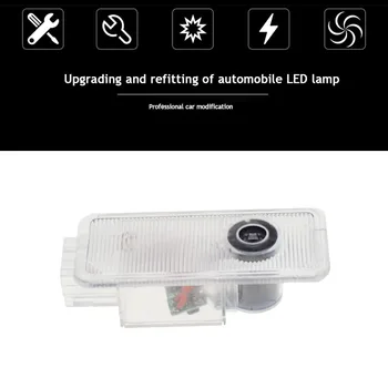 2 pièces LED voiture porte lumière Logo projecteur Laser-lampe hæld PEUGEOT 308 OG 408 508 RCZ206 accessoires décoratifs de voiture