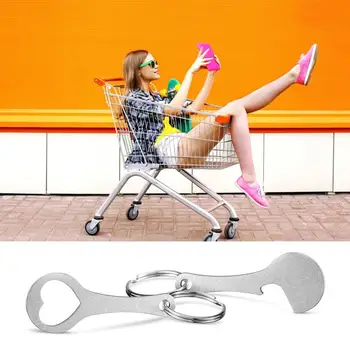 2 stk Metal-med Aftageligt Nøgler Shopping-Shopping Trolley Trolley Token Nøgle Chip Til Indkøbskurv Levende Tilbehør