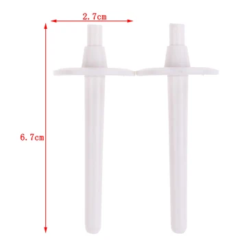 2 stk/Sæt Spolen Pins Ske Stand Holder Hvid Plast symaskine Dele Syning Værktøjer Strikke Tilbehør 7cm X 2,7 cm