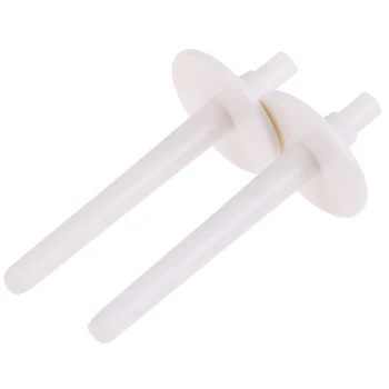 2 stk/Sæt Spolen Pins Ske Stand Holder Hvid Plast symaskine Dele Syning Værktøjer Strikke Tilbehør 7cm X 2,7 cm