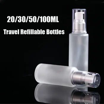 20/30/50/100 ML Matteret Gennemsigtig sprayflaske, Tom, Lotion, Parfume Container Comestic Genpåfyldelige Flasker