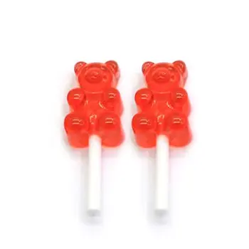 20/50stk Gummy Bear Lollipops Flatback Harpiks Mni Mad Candy Charms Vedhæng til Øreringe Diy Nøglering Håndværk Tilbehør
