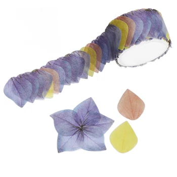 200PCS/Roll Maskering Scrapbog Mærkat Klistret Papir Blomst Kronblade Tape Washi Tape Ballon blomst