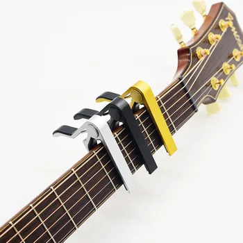 2019 Nye Faglige Aluminium Legering Harmoni Guitar Tuner Klemme Key Trigger Capo til Akustisk Elektriske musikinstrumenter
