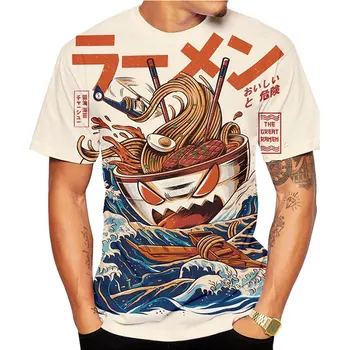 2020 Fashion Sushi Dragon T-Shirt Klassiske Monstre 3D Printet O-Hals Streetwear t-shirt Afslappet Harajuku Hip Hop Teeshirt Han.