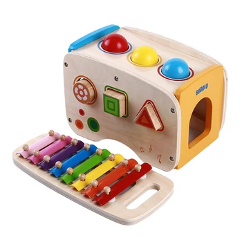 2020 Ny Musik Instrument Toy Ramme Af Træ Xylofon Børn Børn Legetøj Baby Pædagogisk Legetøj Gaver Med 2 Køller