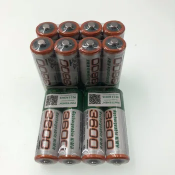 2020 Nye AA 3600mAh 1,2 V Genopladeligt Batteri NI-MH AA3600 batterier, Genopladelige 2A Batteri