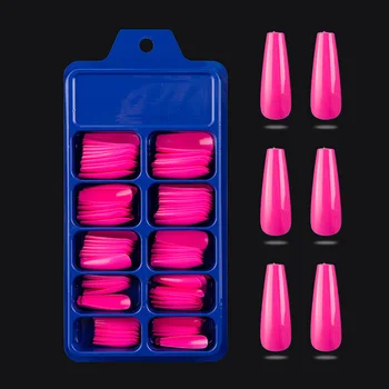 2020 ny stil OEM nail salon leverandører tryk på negle Engros pris med gratis prøve af god kvalitet Kisten Falsk NailsHot salg