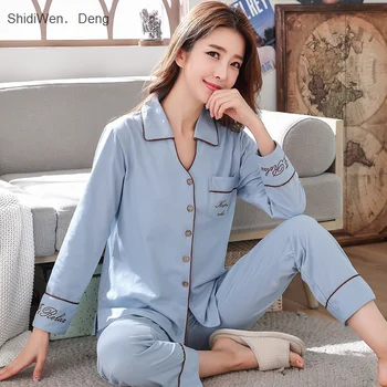 2020Autumn og Vinter Kvinder Pyjamas, Lange Ærmer, der Kan Bæres Uden Pijamas Hjem Bære Sove Toppe Pyjamas, Nattøj for Kvinder
