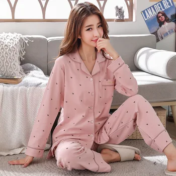 2020Autumn og Vinter Kvinder Pyjamas, Lange Ærmer, der Kan Bæres Uden Pijamas Hjem Bære Sove Toppe Pyjamas, Nattøj for Kvinder