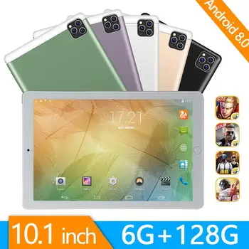 2021 3G/4G Telefon Opkald Android 9.0 Tablet 10 Tommer Tablet Pc Octa Core 6GB 128 GB ROM Bluetooth, Wi-Fi 2.5 D-Stål Skærm Tabletter