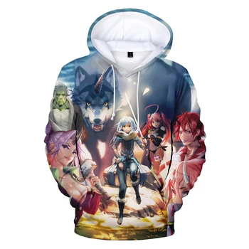 2021 Japansk Anime Rimuru Tempest, At jeg Fik den Reinkarneret Som En Slim 3D Printet Hættetrøjer Unisex Oversize Sweatshirt 2XS-5XL
