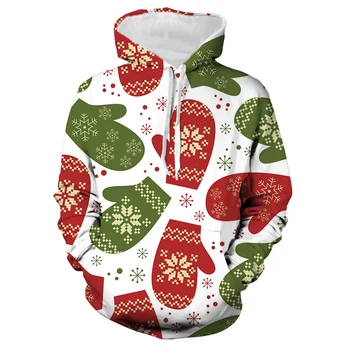 2021 Jul mænd og kvinder 3D-print hoodie mode løs lange ærmer forår og efterår pullover hoodie Jul 3D printin