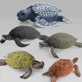 2021 Kids Legetøj Ocean Animal Model Solid Emulering Skildpadde Samling Figurer Toy Læring Pædagogiske Børn, Legetøj Til Børn